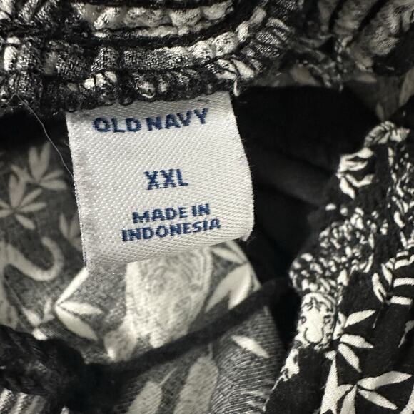 Old Navy Dress Womens XXL Black White Tigers Printed Lined Vacation Resort - Picture 8 of 14
